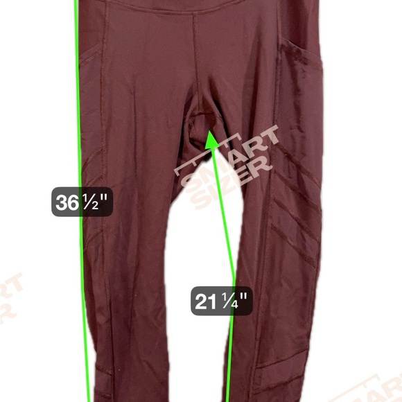 Athleta Maroon Leggings - Picture 3 of 6